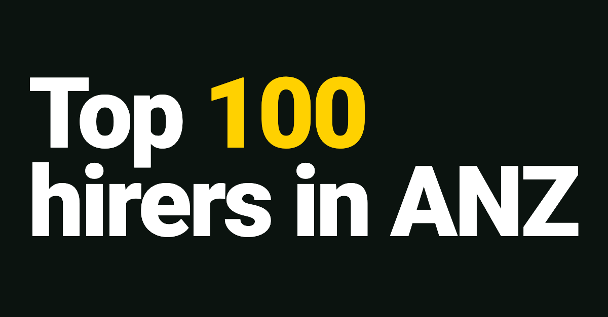 Top 100 Hirers in ANZ - The Pointer Index Issue 24